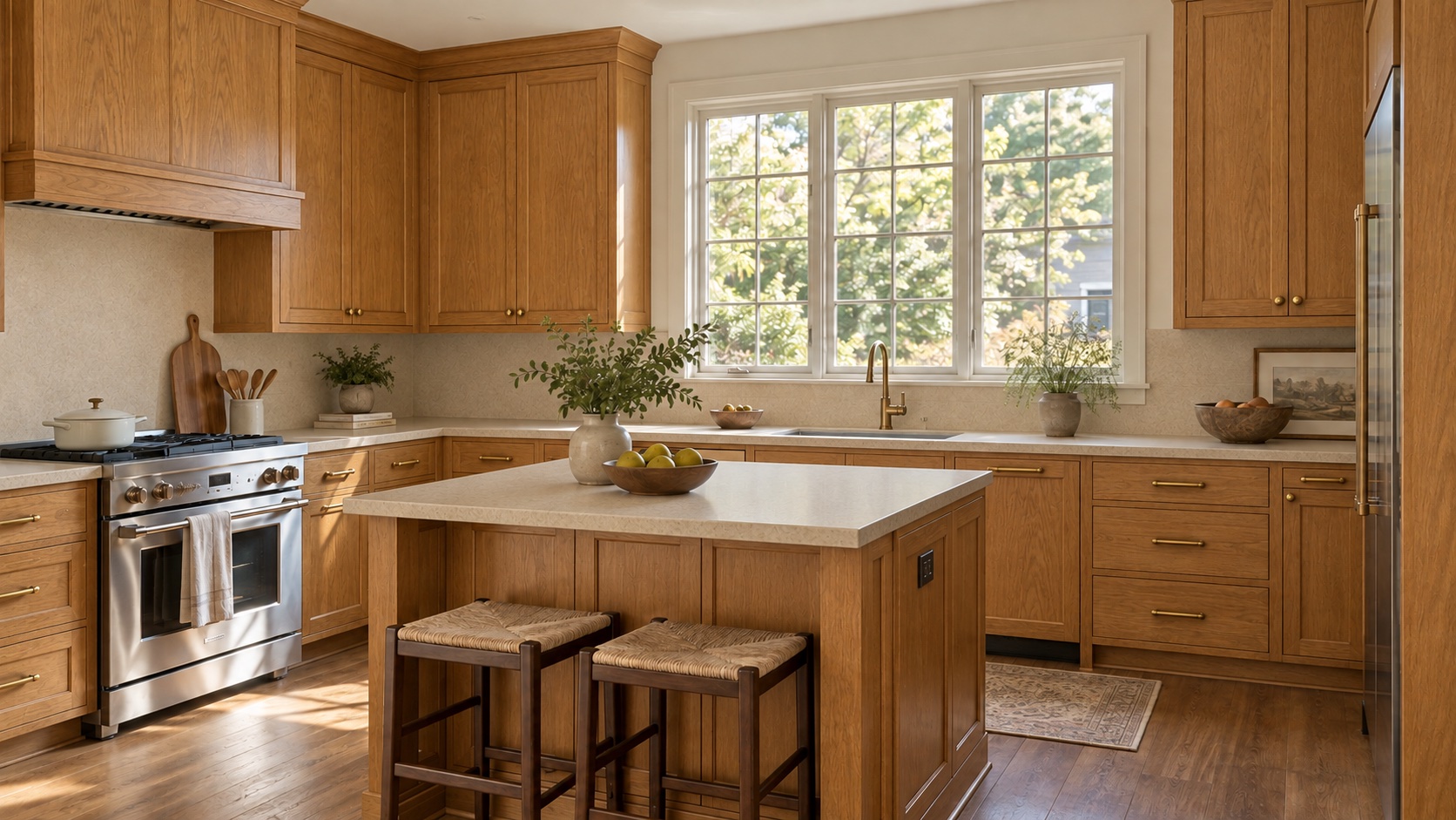 Kitchen finish transformation — before concept